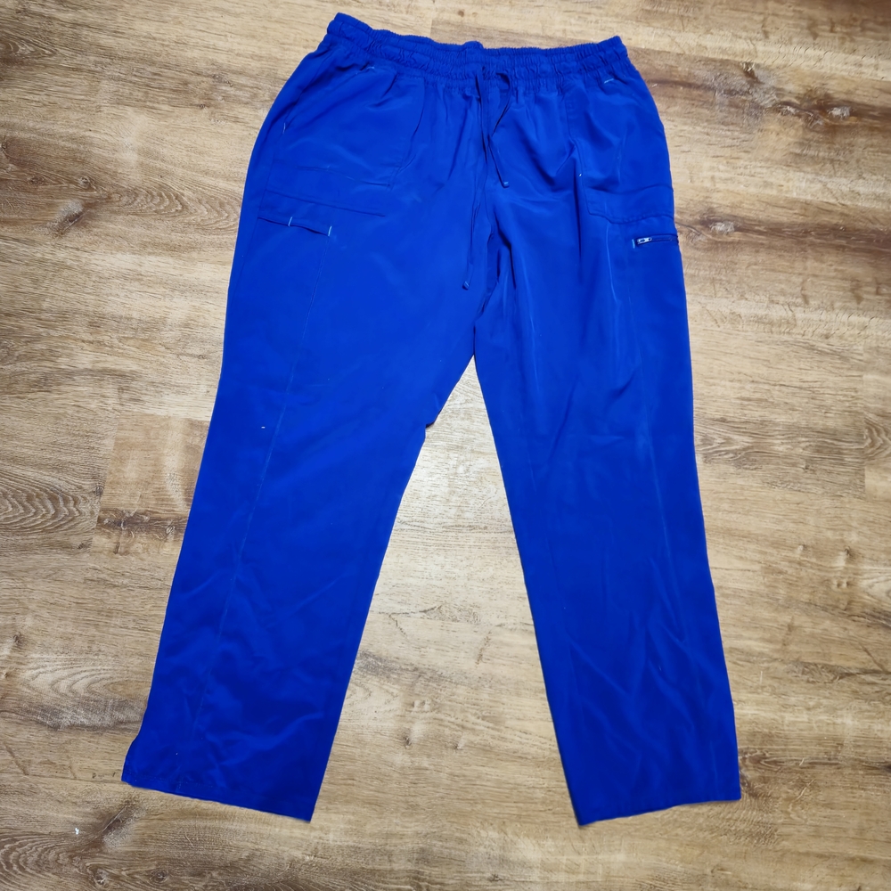 Scrubstar Women's Blue Straight Leg Scrub Pants 2XL Elastic Waistband Drawstring